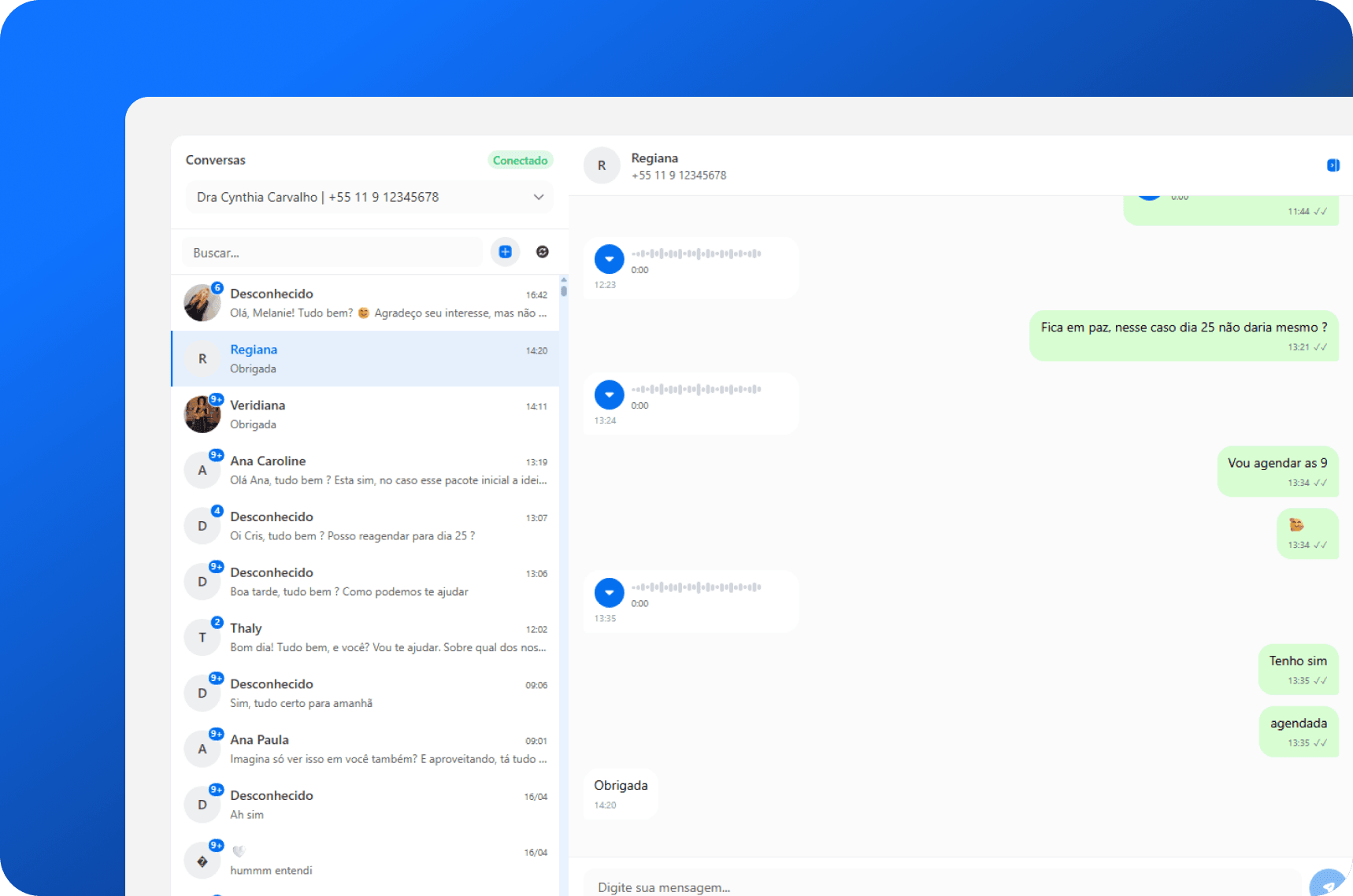 Centralize conversas e dados em um só lugar